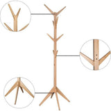 Rootz Kledingrek - Kledingkaststandaard - Kledinghouder - Kledinghanger - Kledingorganisator - Outfit-display - Kapstok - Naturel - 180 cm hoogte x 43 cm x 43 cm basis