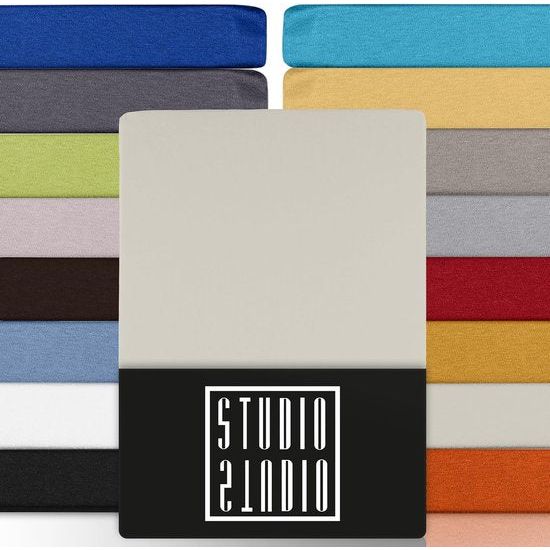 Basic dubbelpak hoeslakens 100 x 200 cm, 100% gekamd katoen, Oeko-Tex 100, merkkwaliteit, set van 2 lakens van 100 x 200 cm, voor alle gangbare matrassen tot 25 cm hoogte, sneeuw