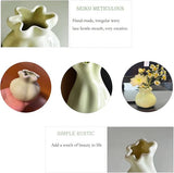 Keramiek bloemenvazen ​​set, 2 stuks decoratieve creatieve vazen, hydrocultuur creatief bloemstuk, voor thuis kantoor woonkamer decoratie ornament