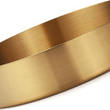 Ronde roestvrijstalen dienblad dienblad gouden sieraden en make-up organizer/kaarsplaat goud (14 cm)
