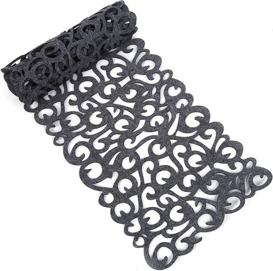 7 kleuren rechthoek holle vilt tafelloper tafelkleed matten placemats huishoudelijke decoraties grijs