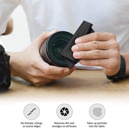 4 x microvezel reinigingsdoekjes 50 x 50 cm - voor LCD-schermen, lenzen, tablets, notebooks, brillen, mobiele telefoons, televisie