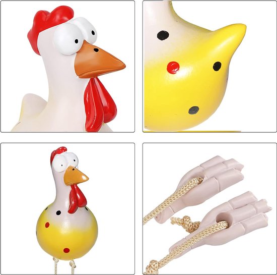 5 hars kip, tuindecoratie, creatief en compact, geschikt voor tuintuin, balkondecoratie, kamer en slaapkamerdecoratie (vijf)..