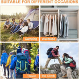 Kofferorganizerset, 4-delig, ultralichte pakketten, kofferpakketten, S/M/L/XL, inpakbare bussen, inpakbare bussen voor kledingbekers, als bagage-organizerset (donkergrijs)