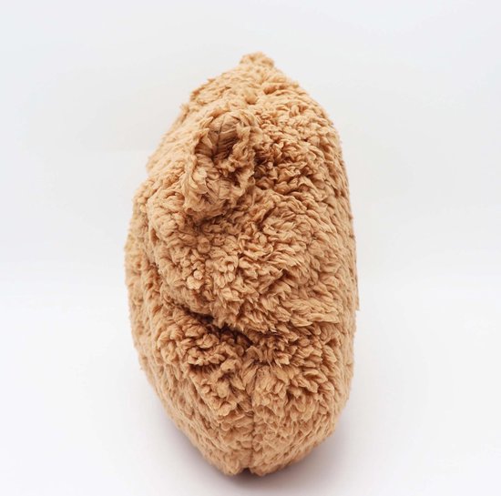 Schattig pluche kussen, sofakussen, knuffeldieren, zachte bankdecoratie, geschenken voor verjaardag, Kerstmis, 35 x 27 cm (beer)