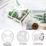 Cadeauset voor kunstplanten: 4 unieke groene kunstmatige vetplantplanten