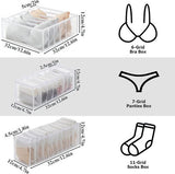 3 stuks ondergoed organizer, opvouwbare beha-organizer, beha, opbergdoos, wasbare opbergdoos, ondergoed, lade, organizer, kledingkast, organizer voor beha's, sokken, stropdassen, sjaals