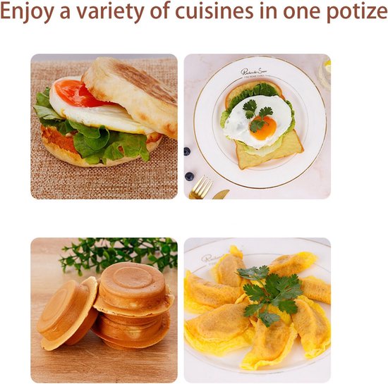 4-kops koekenpan, pannenkoekenpan voor inductie- en gaskookplaten, pannenkoekenpan met houten handvat, antiaanbaklaag, gebakken eierburgerpan, 4 eieren, pannenkoekenpan van aluminium