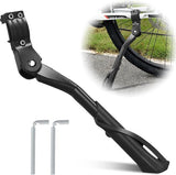 Fietsstandaard 24-29 inch, 3 gaten zijstandaard fiets, aluminium fietsstandaard basis, 35-41cm in hoogte verstelbare fietsstandaard, antislip achterstandaard voor racefiets, MTB, stadsfiets