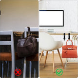 2 stuks verstelbare tafeltashouder, bureautashouder met dubbele haak, aluminium tafelmontage headsethouder, multifunctionele tashaak, voor kantoor, studeerkamer