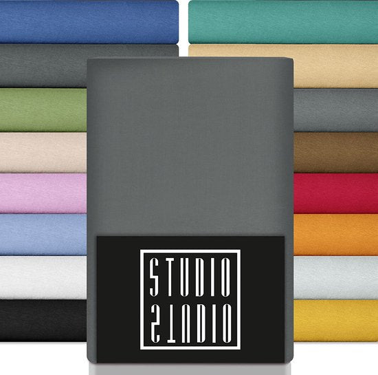 Hoeslaken 180 x 200 cm, 100% katoen, Oeko-Tex 100, karakteristiek, laken Hoeslaken 180 x 200 voor alle bruikbare matrassen tot 25 cm hoog - grijs