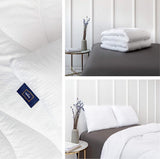 Hoofdkussen om te slapen, set van 2 luxe zacht, verkoelend hoofdkussen, ademende polyester bol-microvezelvulling, machinewasbaar, in hoogte verstelbaar slaapkussen (wit, 80 x 80 cm)