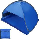 Mini-hoofdtent, pop-up tent mini, mini-hoofdtent, pop-up tent tegen de zon, strandopvang pop-up hond, mini-strandtent, ideaal voor strandkamperen en buitenactiviteiten (koningsblauw)