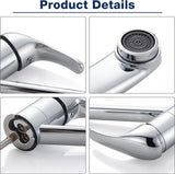 keukenkraan, keukenkraan 360° draaibaar, ééngreeps keukenmengkraan, aanrechtkraan met keramische cartridge, chroom