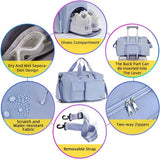 35L damessporttas opvouwbare reistas met schoenenvak en natvak, waterafstotend weekendtas gym reistas handbagage trainingstas voor dames heren blauw