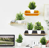 6 stuks kunstplanten, mini-kunstplanten met pot, kunststof kunstplanten, kleine kunstplanten, plastic decoratieve planten voor thuis, binnendecoratie