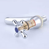 Moderne Enkele Koudwaterkraan Wastafel, Accessoires Chrome Afwerking Kraan Wastafel Kraan Chroom, voor Thuis Badkamer Wastafel Keuken Wastafel Met 2 Stuks Filter