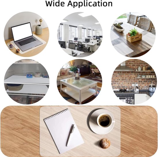 8 stuks placemats, transparant, kunststof placemats, placemats, pvc, tafelkleed, transparant, premium slijtvast, hittebestendig