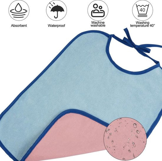 Babyslabbetje, babyslabbetje van katoen, badstof, slabbetje, waterdicht, peutervoederslabbetje voor baby's, jongens en meisjes peuters