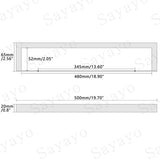 Handdoekenrek Zwart Handdoekrek Gastenhanddoekrek Wandgemonteerd roestvrijstalen badhanddoekrek voor badkamer en keuken 50CM