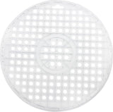 2 x gootsteeninleg - ronde gootsteenmat - inzetstuk voor gootsteen beschermt het oppervlak van de gootsteen en het servies (2 stuks - transparant)