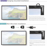 Opvouwbaar projectiescherm van 305 cm met verbeterd gecombineerd staafframe, kreukvrij, dubbelzijdig 16:9 HD 4K-canvas.