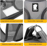 Kattenharnas en lijn Ultralicht voor ontsnappingsbescherming Verstelbaar kruis van zacht gaas in gewatteerde vulling Hardloopvest Jas voor kittens Huisdieren Puppy