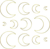 Pack of 12 Gold Dream Catcher Rings Metal Rings for Crafts Metal Moon Hoops Dream Catcher Metal for DIY Crafts Dream Catcher and Wreath Wedding Decor (20/15/10/5 cm)
