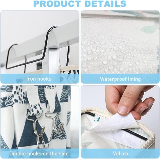 Bedtas om op te hangen, bedlade om op te hangen, 2 stuks opbergtas op bed met haken, slaapzaal bed-organizer, desktop-opbergrek voor hoofdeinden, stapelbedden, slaapzalen