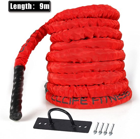 Battle Ropes Battle Rope 9m 12m 15m Ø38mm Fitness Sport Tau trainingstouw fitness touw sport touw Battle Rope voor gym spieropbouw