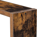 Wandplanken, set van 3 kubussen, lengte 40/35/30 cm, voor woonkamer, slaapkamer, werkkamer, vintage bruin