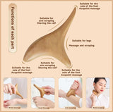 Massageroller hout & trigger houten set, massageroller met handgreep, massagestaafjes triggerpunt, rug massageapparaat hout, handmassagehulp voor benen en schouders, houten therapie massagegereedschap