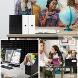 Tijdschriftenhouder, wit, 10 stuks tijdschriftenverzamelaars van kraftpapier, A4-formaat, bureau-organizer voor bestandsmappen, schrijfwaren, kantoorbenodigdheden