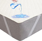 Matrasbeschermer 90 x 200 cm, waterdicht, ademende waterdichte matrasbeschermer 90 x 200 cm, vochtbescherming, waterdichte matrasbeschermer, ivoor wit, matrasbescherming,