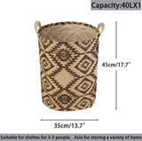 17,7 inch wasmand, opvouwbare pop-up wasmand, waterdicht, rond, katoen, linnen, voor slaapkamer, opslag, babykleding, speelgoed