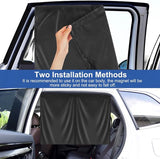 Zonwering auto baby zonwering magnetisch voor uv-bescherming, hittebescherming, 2 stuks auto verduistering ramen