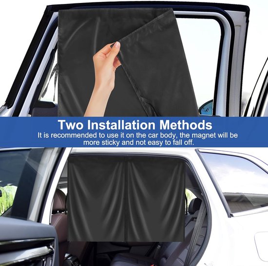 Zonwering auto baby zonwering magnetisch voor uv-bescherming, hittebescherming, 2 stuks auto verduistering ramen