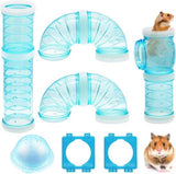 Hamster Tube Kit, Transparante Hamster Cage Adventure External Tube Creatief DIY Connection Tunnel Hamster Toy voor kleine dieren zoals Hamster Mouse - 2,1 inch