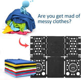 Opvouwbare plank Verstelbare Pollover-broeken Overhemden Wasgoed Vouwhulp voor kinderen en volwassenen voor waskleding T-shirtvouw Opvouwbare wasplank Overhemdvouw (zwart)