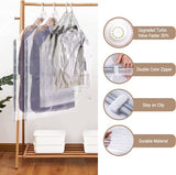 Hangende vacuümopbergzakken Ruimtebesparende vacuümzakken Jumbo en groot voor seizoenskleding, jurken, pakken, herbruikbare kastorgel