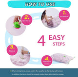 Vacuümzakken voor dekbedden, set van 4 extra grote [130x100cm] vacuümzakken voor kleding, Jumbo Extra Grote Vacuümzakken voor Kleding (4 stuks)