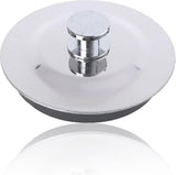 Afvoerstop, wastafelstop van roestvrij staal, universeel 42 mm-45 mm bovenkant aan de onderkant, badstop voor zwembaden, badkuipen