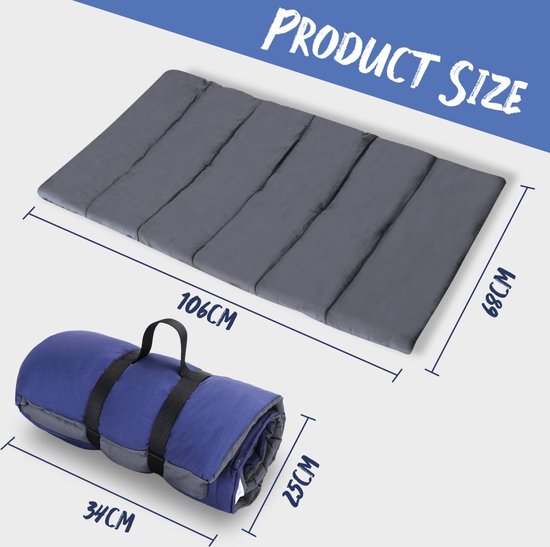 Waterdichte hondenmat voor buiten, wasbaar, groot hondendek voor onderweg, opvouwbare reisdeken voor honden, draagbaar hondenbed, 110 x 68 cm