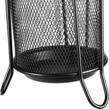 Paraplustandaard, Entryway Organizer, versterkte solide rand en basis, metalen mesh, L x 14 cm B x 50 cm H, metalen vlechtwerk, zwart