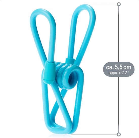 100 x wasknijpers van metaal, duurzame handdoekklemmen in bonte kleuren, strandhanddoekklemmen, kleurrijke klemmen, 100 stuks