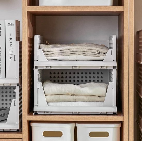 Opbergdoos, wit, kast, organizer, kledingkast, organizer, opbergmand, opbergsysteem, stapelboxen, kist, kunststof kast, keukenkast, organizer, vouwdozen