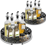 Organizer, Kruidenrek, 360° Draaitafel, Koelkastorganizer, Kruidenorganizer, Keukenorganizer, Kruidenhouder, Kastorganisator voor de keuken, Kruidenpotten, Kasten (10 in + 11 in)