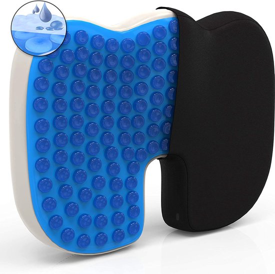 Ergonomisch kussen, zittend kussen met gel, kussen voor gebruik op kantoor