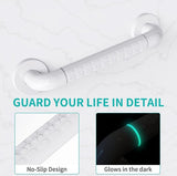 Handgrepen voor senioren, 2 stuks handgrepen, douche, roestvrij staal, antislip, stabiel, robuust, voor badkamer, douche, trappers, voor senioren, kinderen, gehandicapten, gedwongen gebruik (30 cm & 40 cm)