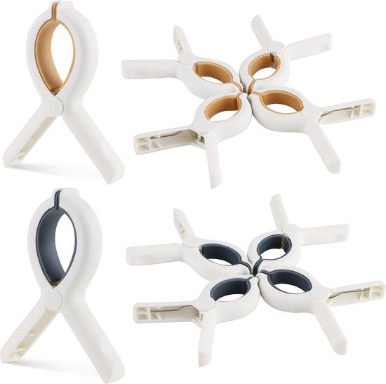 handdoekklemmen, 8 stuks = towel clips, 8 pieces